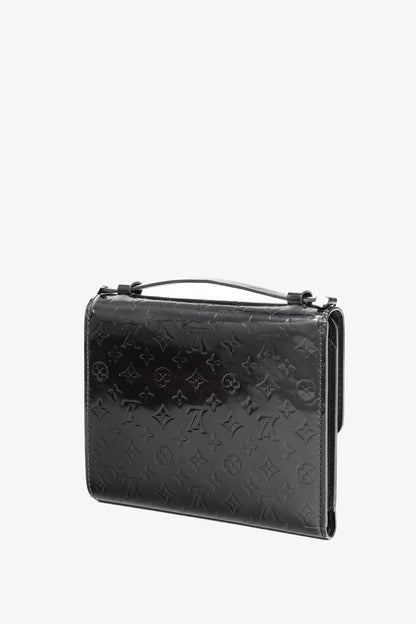 Louis Vuitton Anouchka PM Black Mini Monogram Glace Leather Wallet