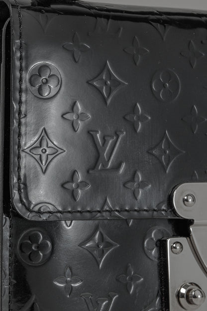 Louis Vuitton Anouchka PM Black Mini Monogram Glace Leather Wallet