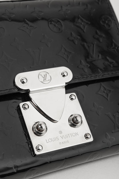Louis Vuitton Anouchka PM Black Mini Monogram Glace Leather Wallet