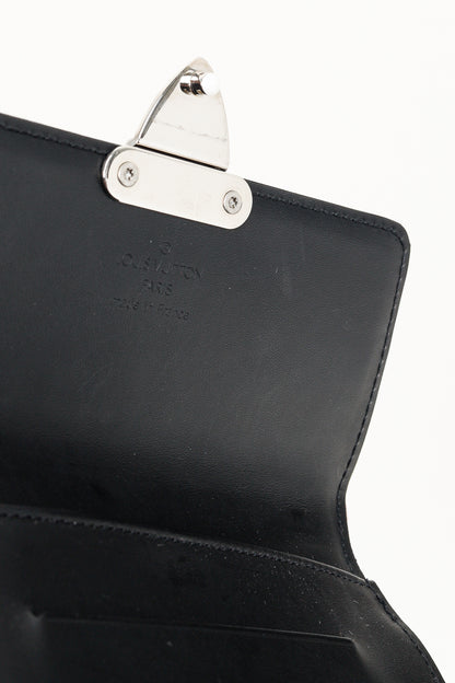 Louis Vuitton Anouchka PM Black Mini Monogram Glace Leather Wallet