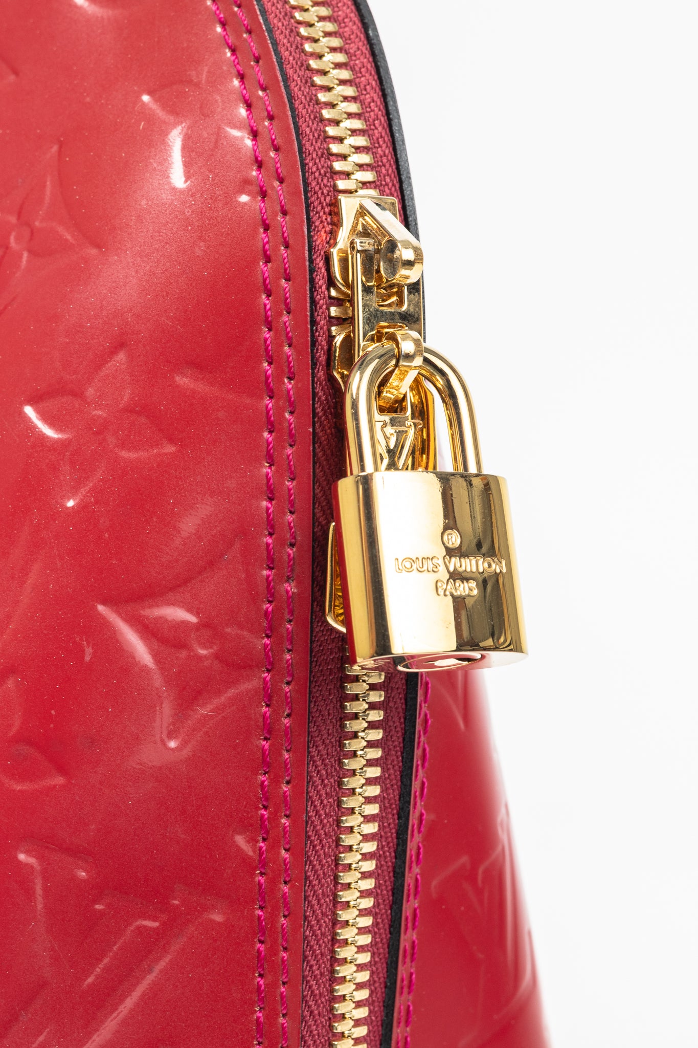 Louis Vuitton Alma PM Indian Rose Monogram Vernis Tote