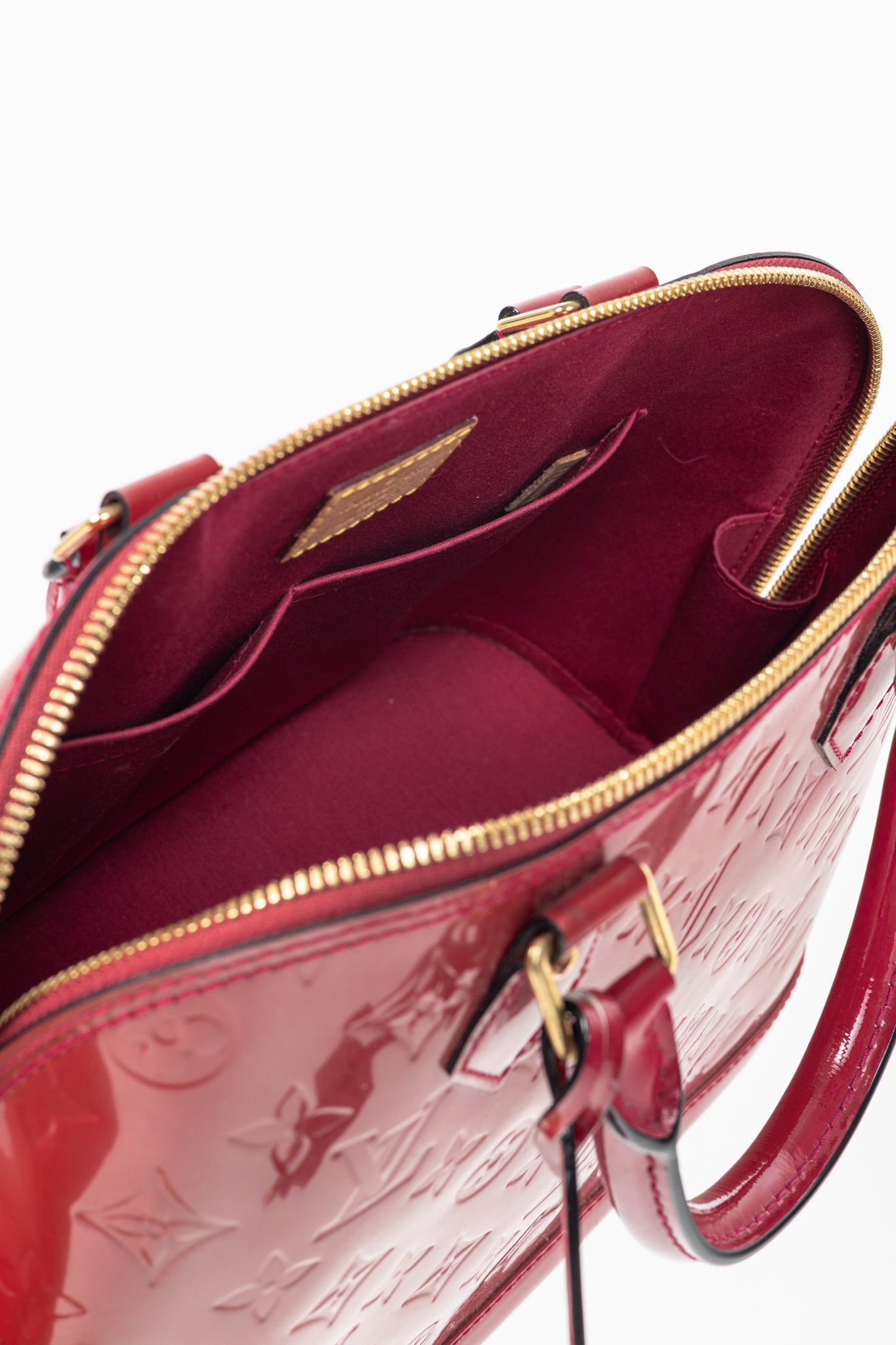 Louis Vuitton Alma PM Indian Rose Monogram Vernis Tote