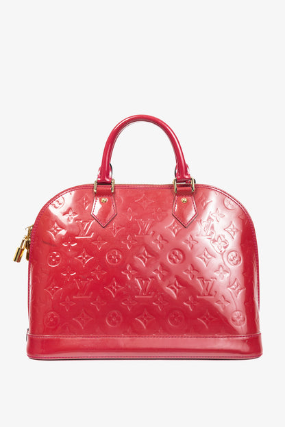 Louis Vuitton Alma PM Indian Rose Monogram Vernis Tote