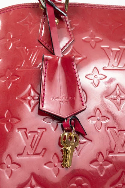 Louis Vuitton Alma PM Indian Rose Monogram Vernis Tote