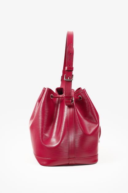 Louis Vuitton Wine Red Epi Leather Petit Noe Bag