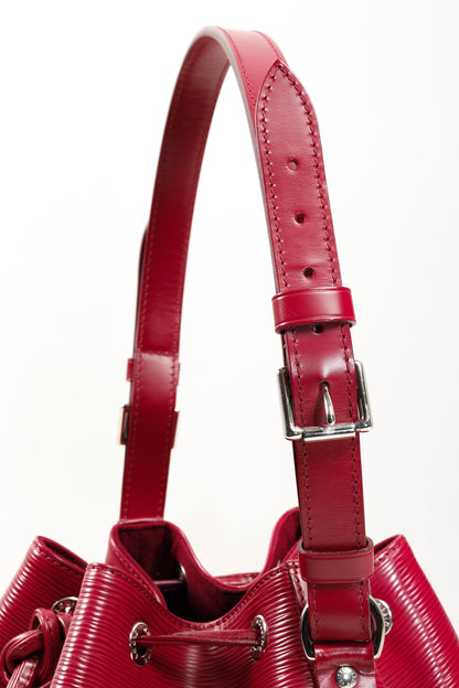 Louis Vuitton Wine Red Epi Leather Petit Noe Bag