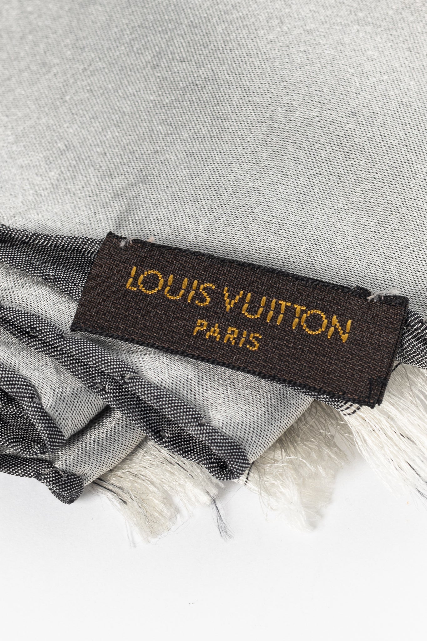 Louis Vuitton Capri Grey Silk Monogram Stole