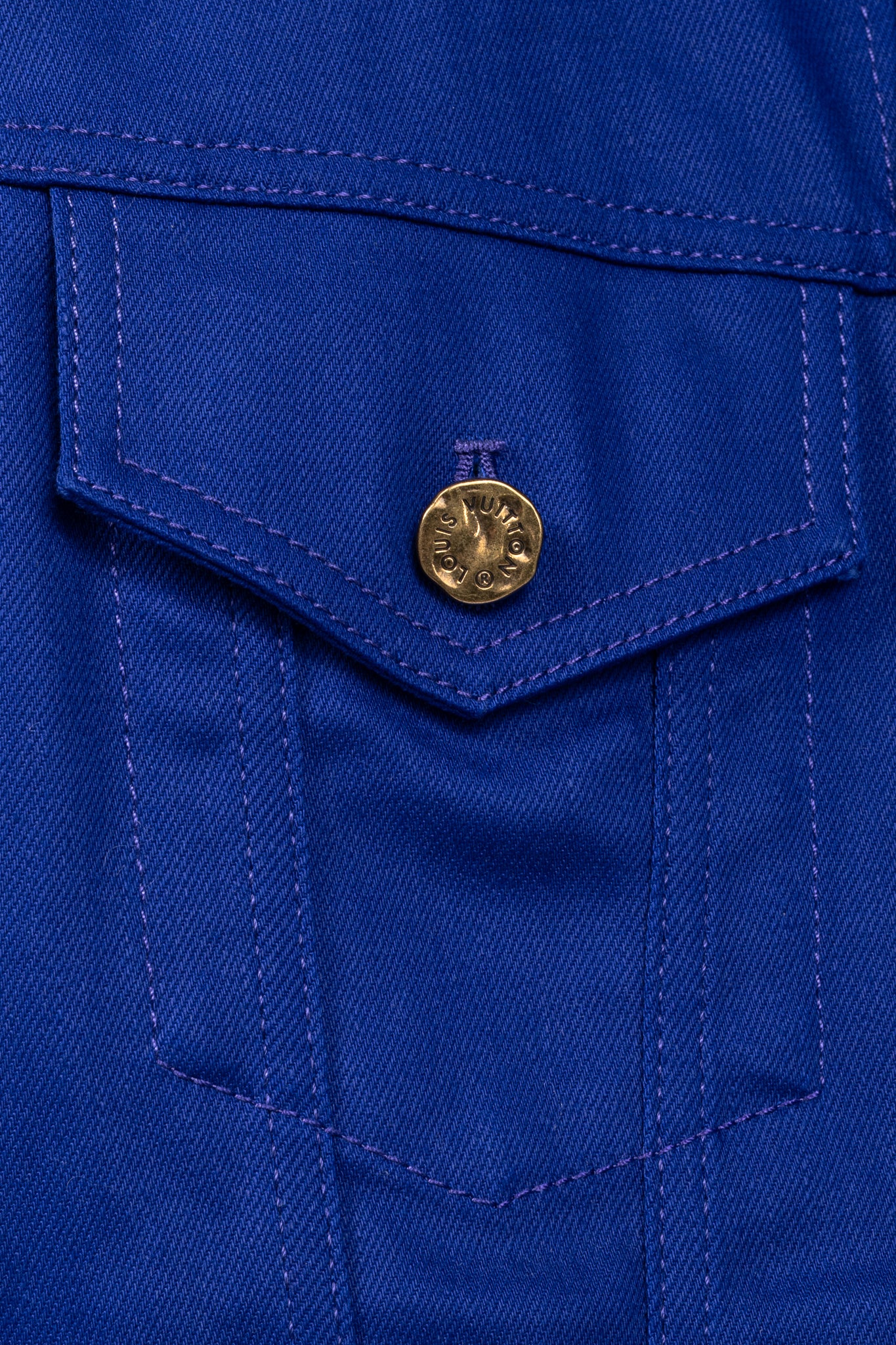 Louis Vuitton Staples Edition DNA Denim Cobalt Blue Jacket