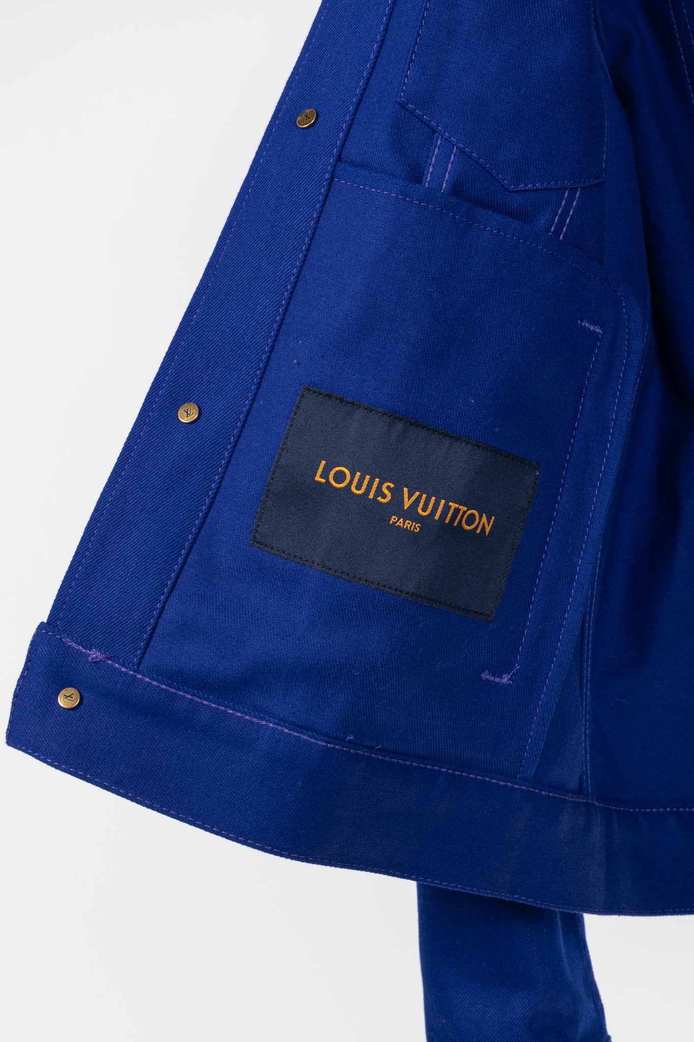 Louis Vuitton Staples Edition DNA Denim Cobalt Blue Jacket