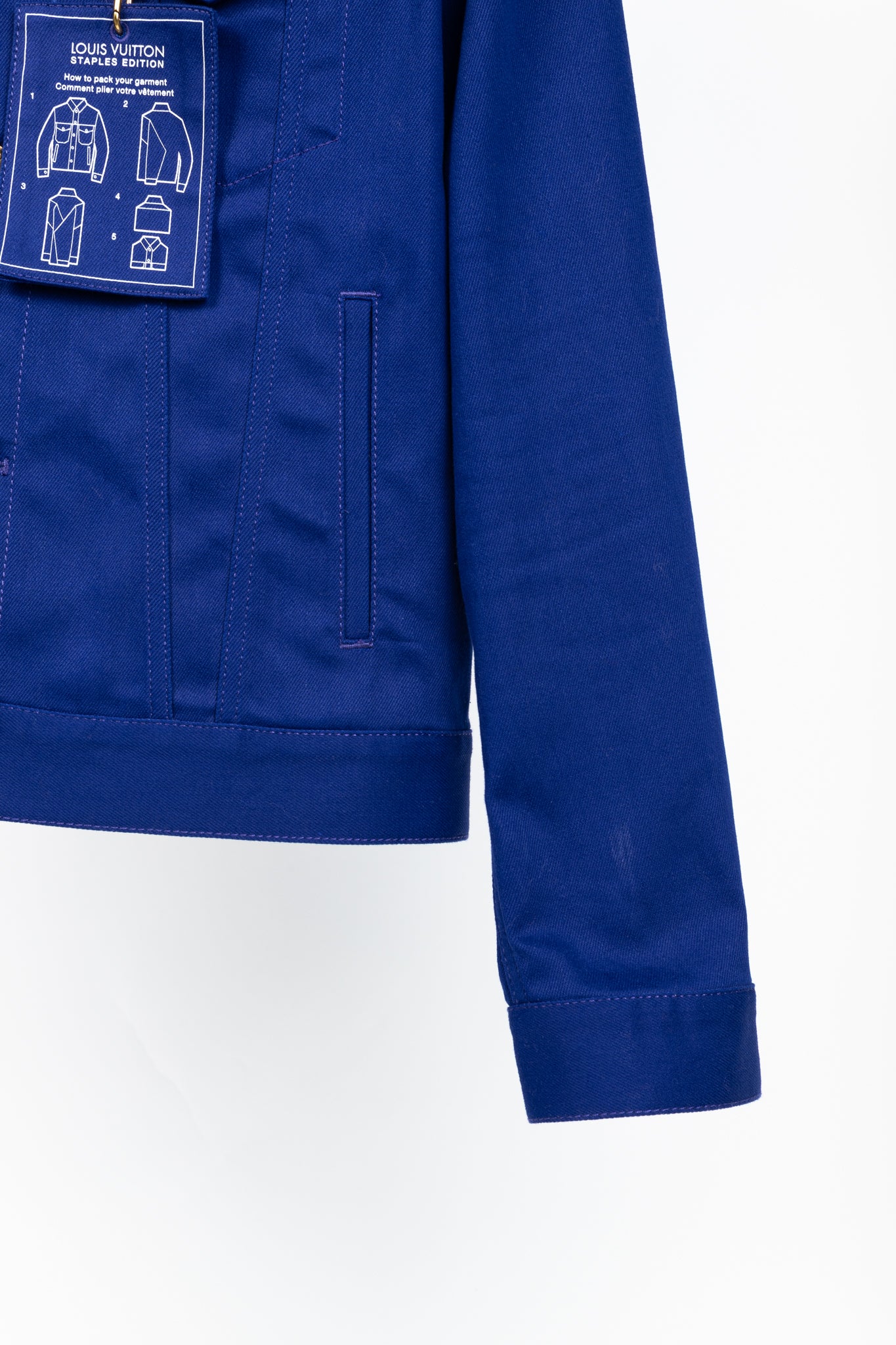 Louis Vuitton Staples Edition DNA Denim Cobalt Blue Jacket