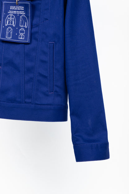 Louis Vuitton Staples Edition DNA Denim Cobalt Blue Jacket