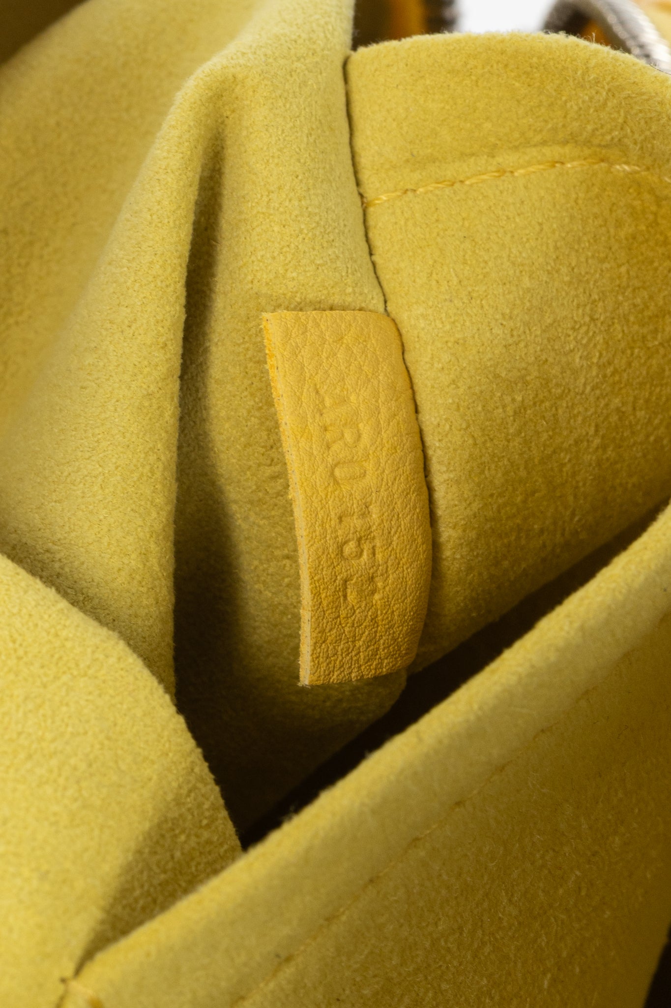 Louis Vuitton SS/12 Squat MM Denim Jaune Handbag