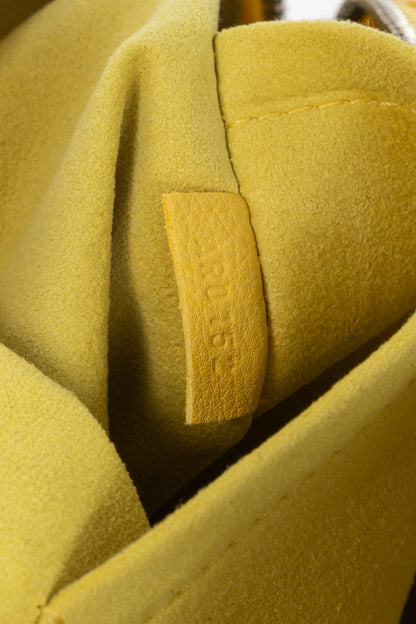 Louis Vuitton SS/12 Squat MM Denim Jaune Handbag