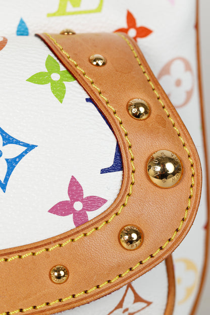 Louis Vuitton x Takashi Murakami Rita White Multicolore Monogram Shoulder Bag