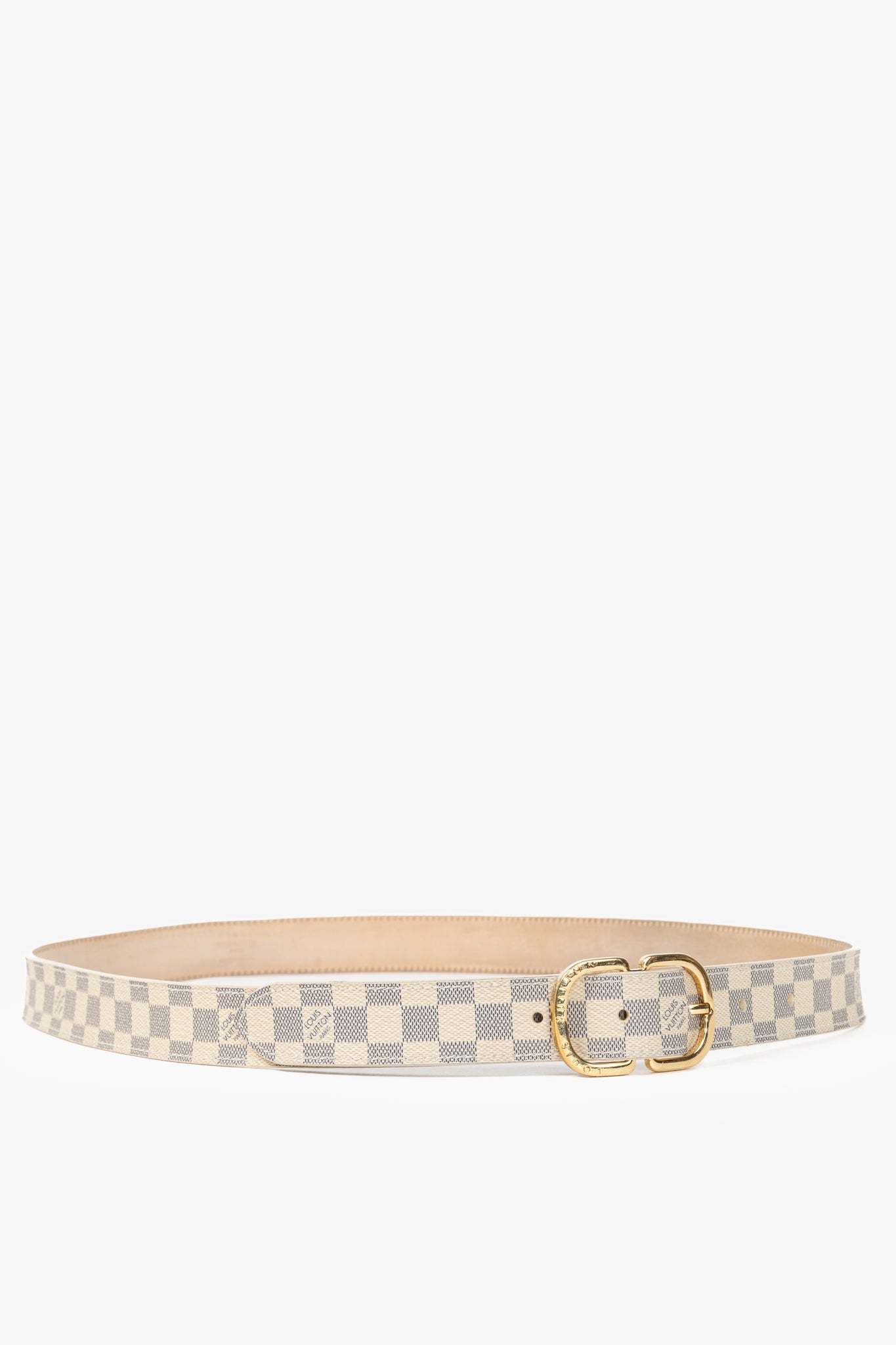 Louis Vuitton Damier Azur Canvas Mini Belt