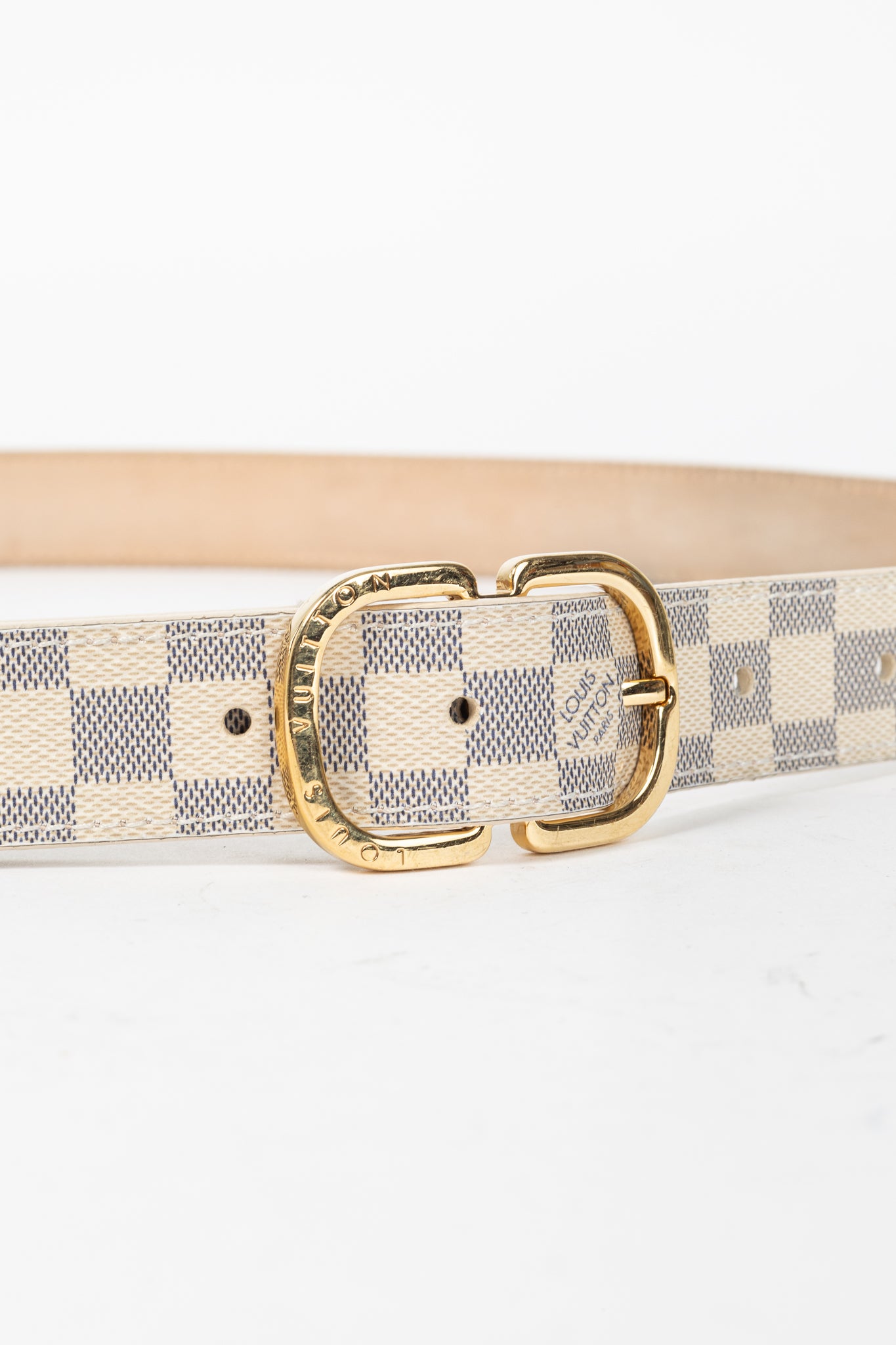 Louis Vuitton Damier Azur Canvas Mini Belt