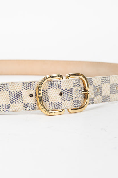 Louis Vuitton Damier Azur Canvas Mini Belt