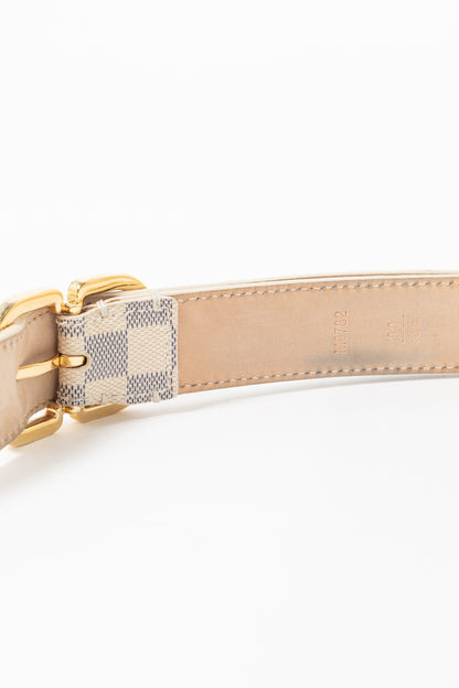 Louis Vuitton Damier Azur Canvas Mini Belt