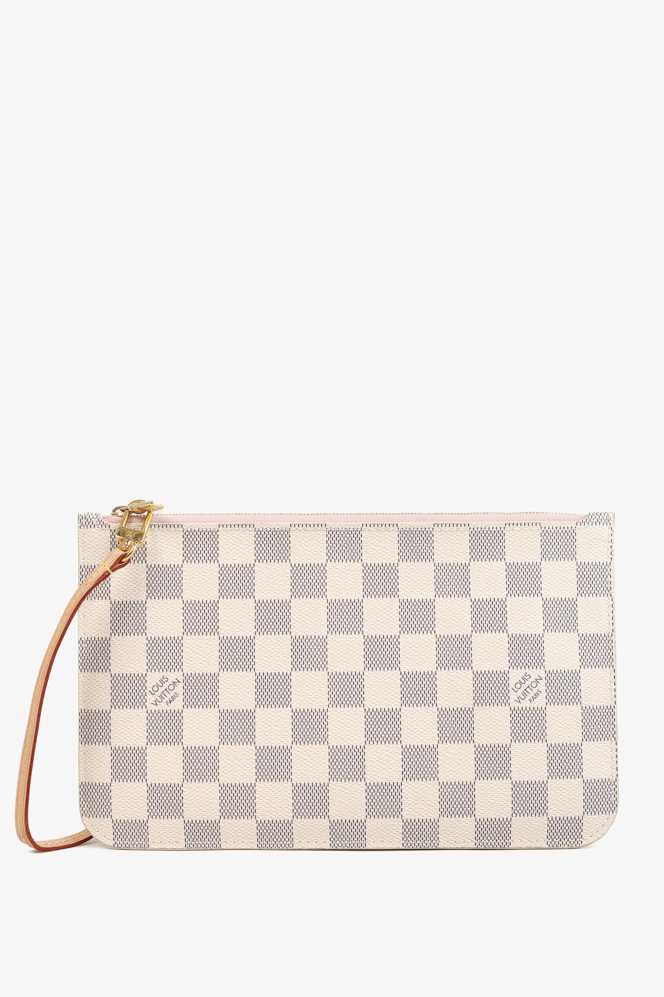 Louis Vuitton Damier Azur Neverfull Pochette Flat Pouch