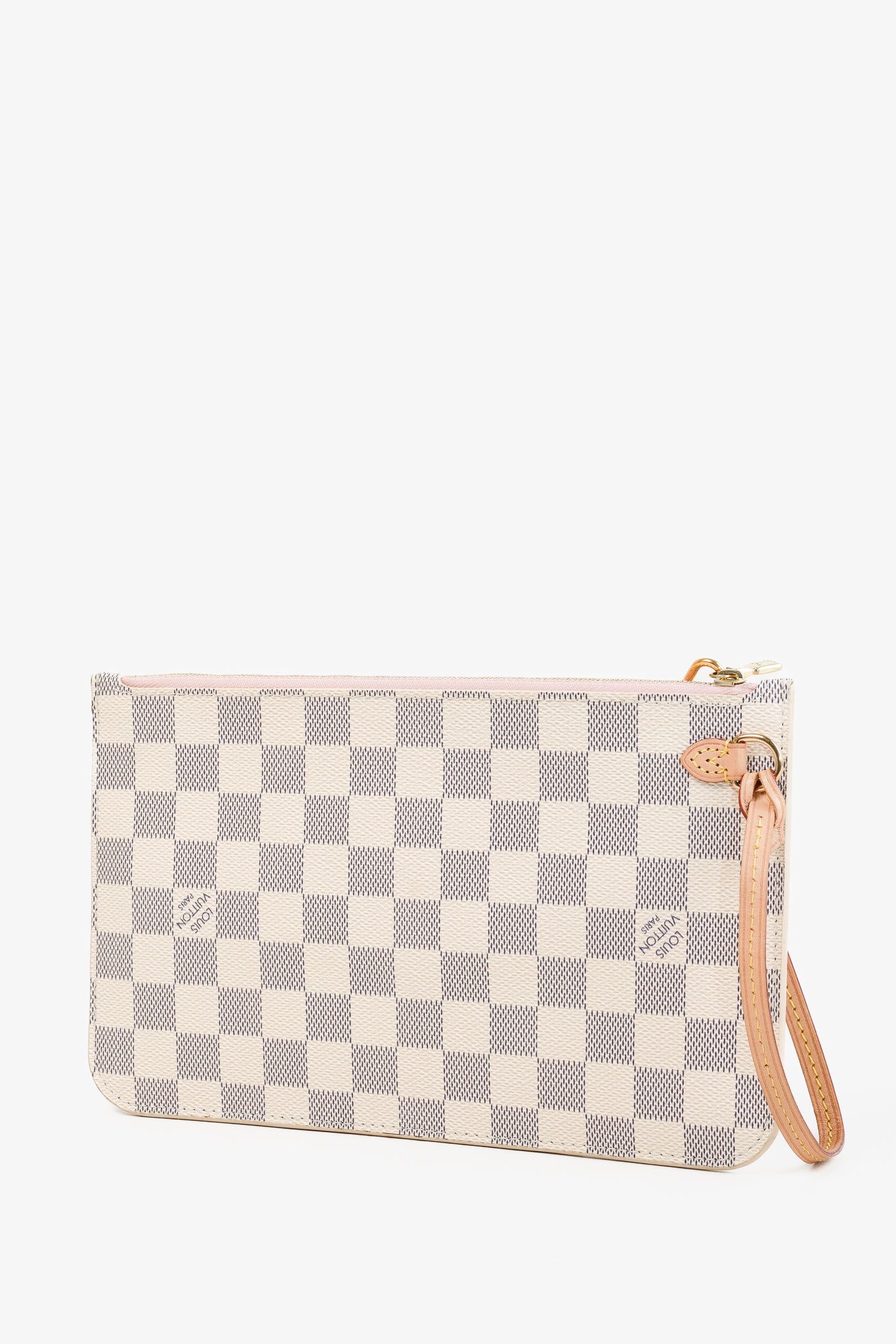 Louis Vuitton Damier Azur Neverfull Pochette Flat Pouch