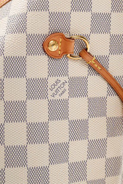 Louis Vuitton Neverfull MM Damier Azur Canvas Tote