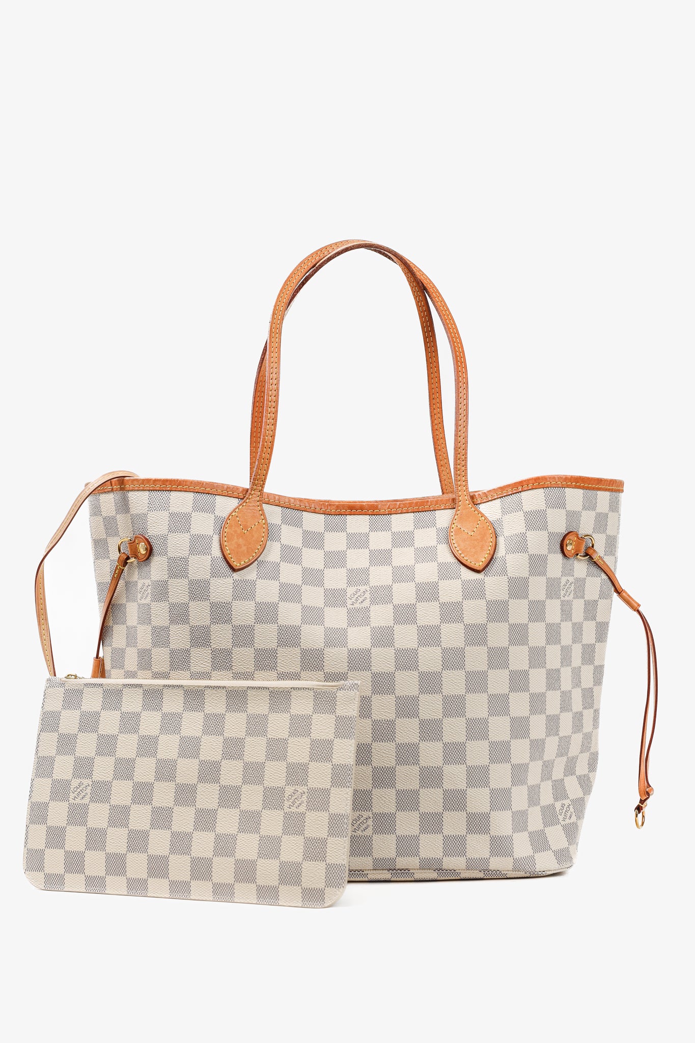 Louis Vuitton Neverfull MM Damier Azur Canvas Tote