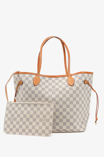 Louis Vuitton Neverfull MM Damier Azur Canvas Tote