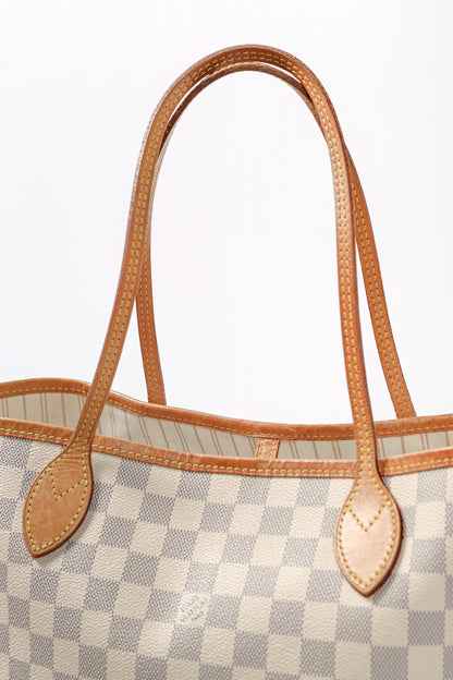 Louis Vuitton Neverfull MM Damier Azur Canvas Tote