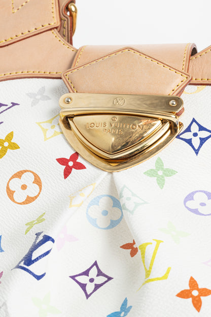 Louis Vuitton x Takashi Murakami Ursula White Multicolore Monogram Handbag
