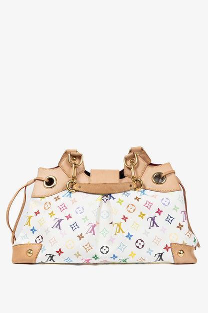 Louis Vuitton x Takashi Murakami Ursula White Multicolore Monogram Handbag