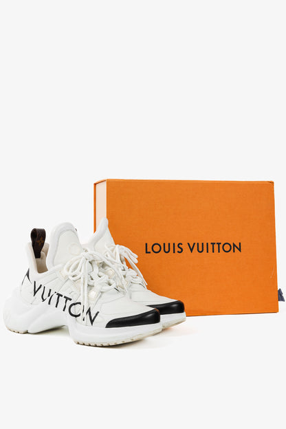 Louis Vuitton Archlight White & Black Signature Chunky Sneakers