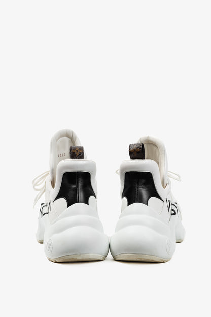 Louis Vuitton Archlight White & Black Signature Chunky Sneakers