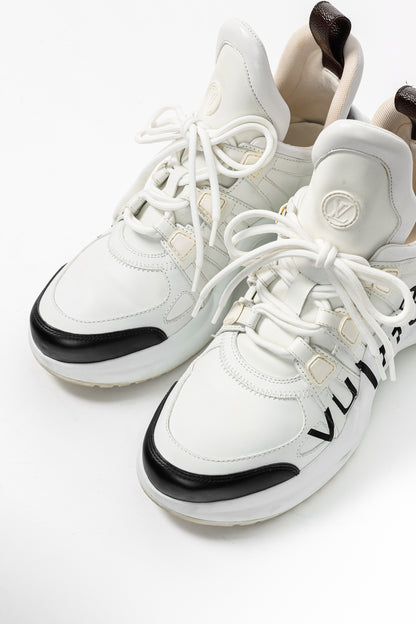 Louis Vuitton Archlight White & Black Signature Chunky Sneakers