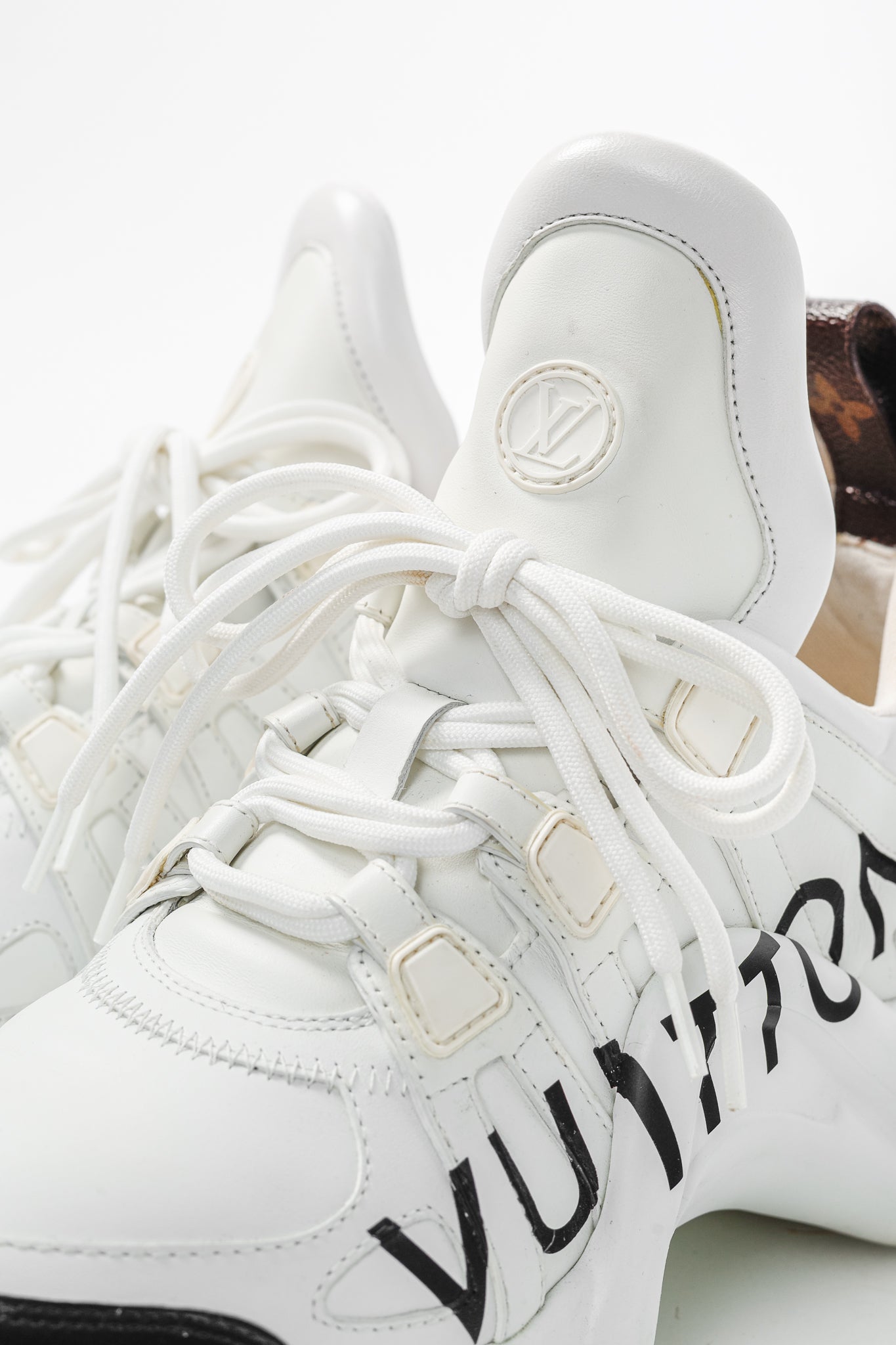 Louis Vuitton Archlight White & Black Signature Chunky Sneakers