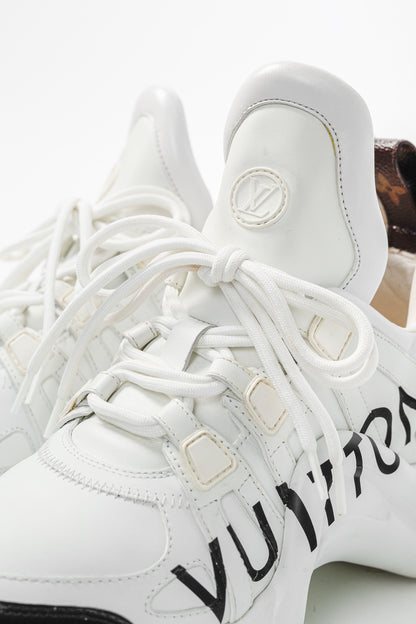 Louis Vuitton Archlight White & Black Signature Chunky Sneakers