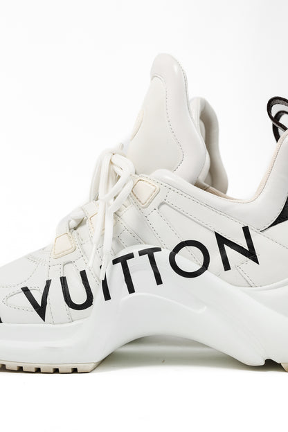 Louis Vuitton Archlight White & Black Signature Chunky Sneakers