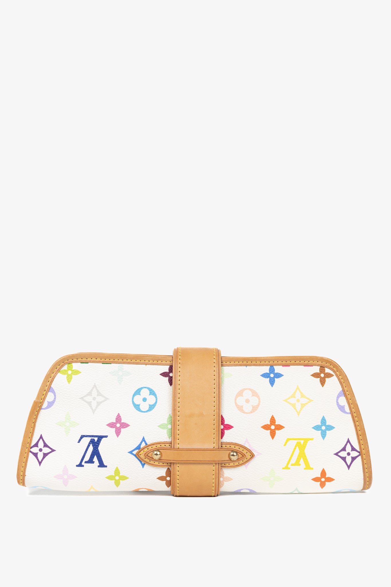 Louis Vuitton x Takashi Murakami Shirley White Multicolore Monogram Handbag