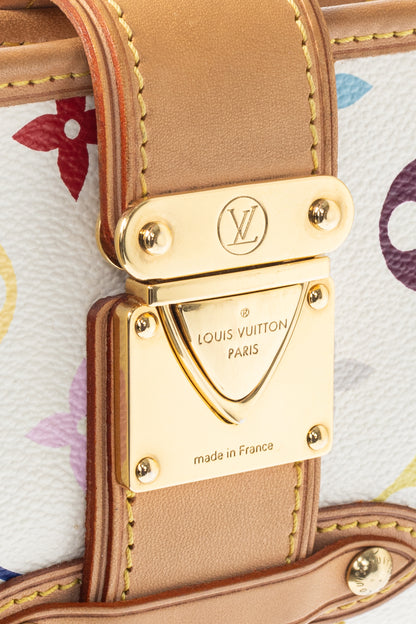 Louis Vuitton x Takashi Murakami Shirley White Multicolore Monogram Handbag
