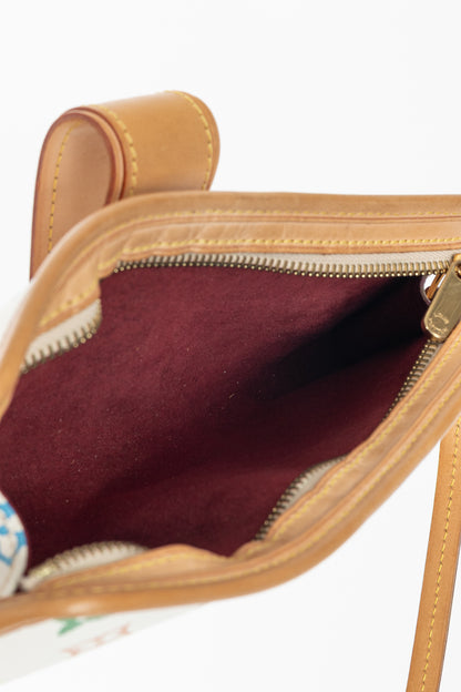 Louis Vuitton x Takashi Murakami Shirley White Multicolore Monogram Handbag