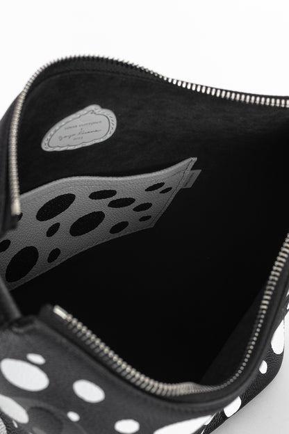 Louis Vuitton x Yayoi Kusama Marshmallow PM Black & White Infinity Dots Monogram Empreinte Handbag
