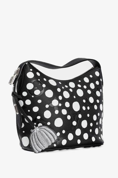 Louis Vuitton x Yayoi Kusama Marshmallow PM Black & White Infinity Dots Monogram Empreinte Handbag