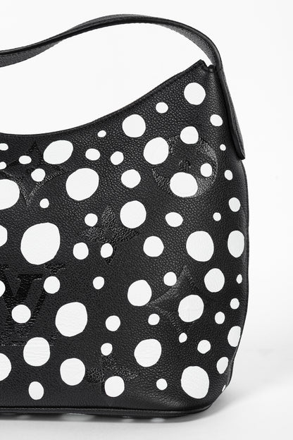 Louis Vuitton x Yayoi Kusama Marshmallow PM Black & White Infinity Dots Monogram Empreinte Handbag