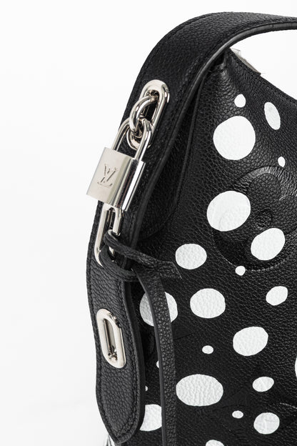 Louis Vuitton x Yayoi Kusama Marshmallow PM Black & White Infinity Dots Monogram Empreinte Handbag