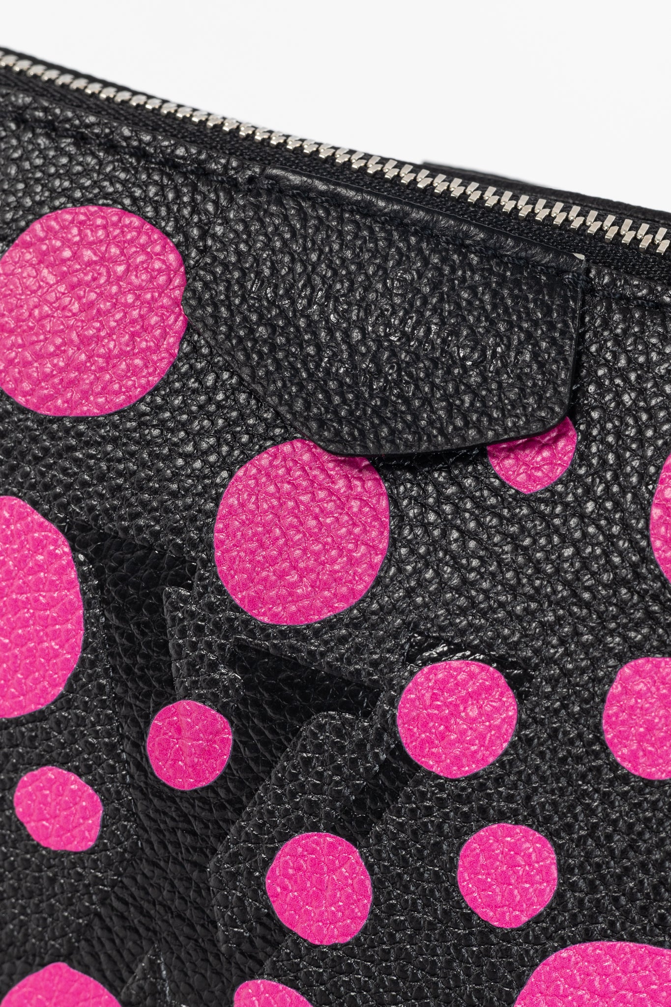 Louis Vuitton x Yayoi Kusama Multi Pochette Accessoires Black & Fuchsia Infinity Dots Monogram Empreinte Handbag