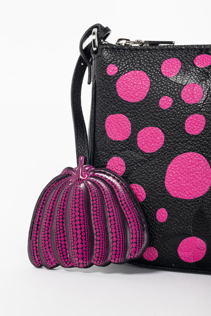 Louis Vuitton x Yayoi Kusama Multi Pochette Accessoires Black & Fuchsia Infinity Dots Monogram Empreinte Handbag