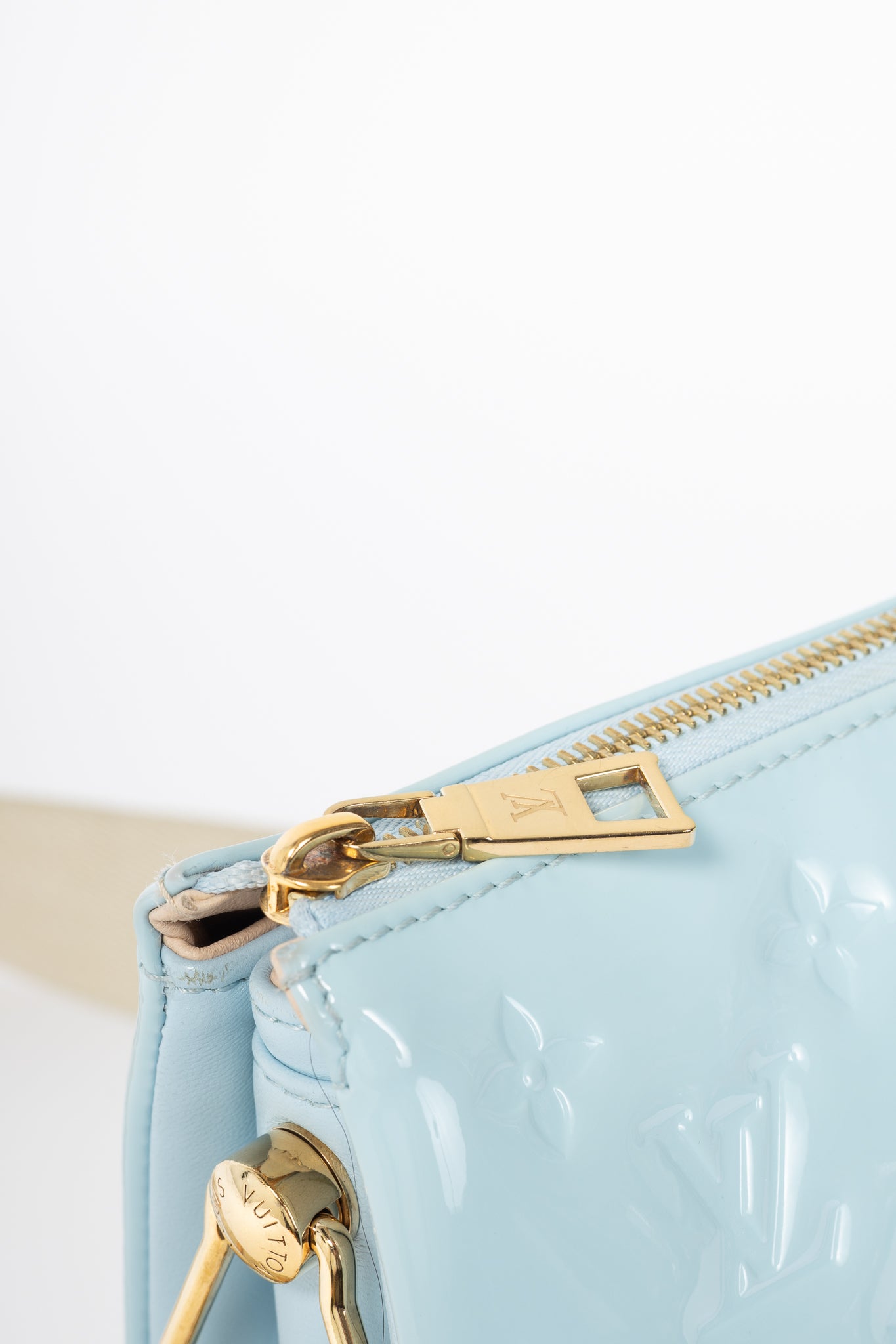 Louis Vuitton Coussin PM Bleu Monogram Vernis Shoulder Bag