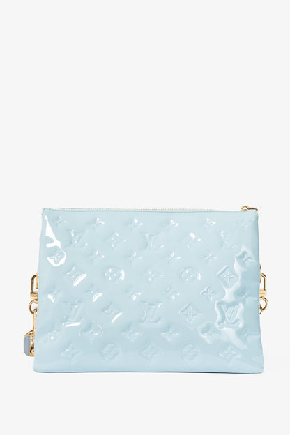 Louis Vuitton Coussin PM Bleu Monogram Vernis Shoulder Bag