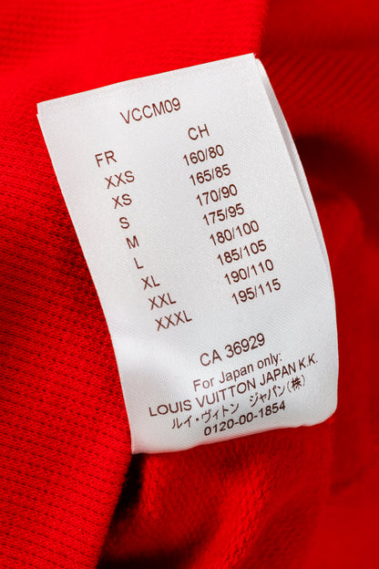 Louis Vuitton x Supreme Red Arc Logo Crewneck Sweatshirt