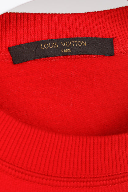 Louis Vuitton x Supreme Red Arc Logo Crewneck Sweatshirt