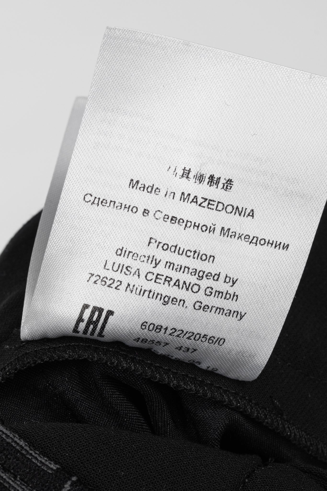 Luisa Cerano Black Pull-On Crepe Pants